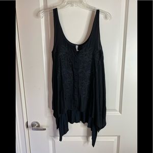 Free people lace embroidery tank